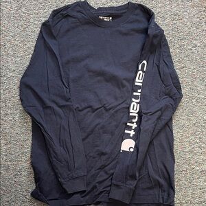 Carhartt Men's Dark Blue Long Sleeve Tee